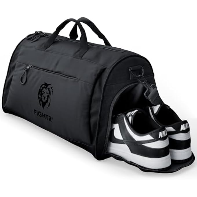 FIGHTR Sports bag  travel Duffel bag for men and women  with shoe compartment  wet compartment  bag for sports fitness  travel - Image 1