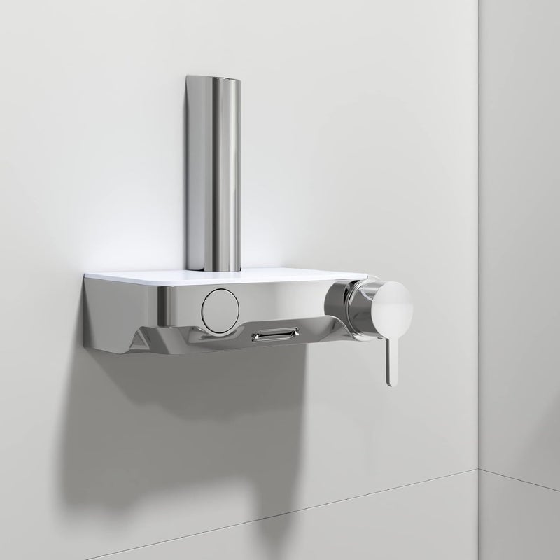 Kohler خلاط دش كوهلر توبي 20 كليك بكروم مصقول خلاط دش للحمام مع سطح زجاجي مقوى تصميم حديث مريح مع مساحة تخزين ملائمة للاحتياجات الأساسية 23147IN4CP - Image 2