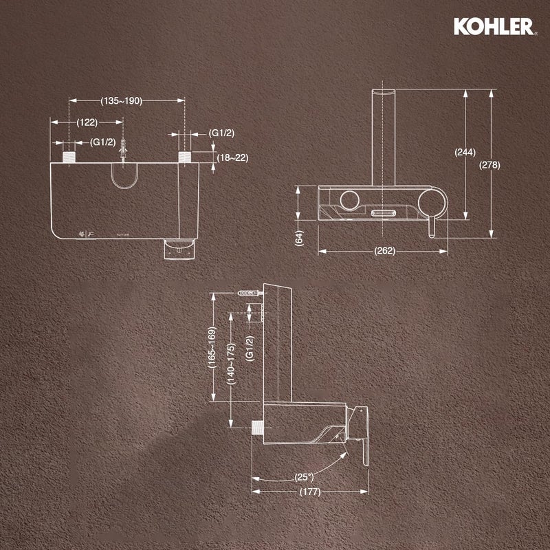 Kohler خلاط دش كوهلر توبي 20 كليك بكروم مصقول خلاط دش للحمام مع سطح زجاجي مقوى تصميم حديث مريح مع مساحة تخزين ملائمة للاحتياجات الأساسية 23147IN4CP - Image 3