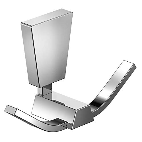 Amity Trigo Robe Hook Coat Hook Wall Mounted for Kitchen Wash Area Bedroom and Bathroom Brass SS 304 with Chrome Finish