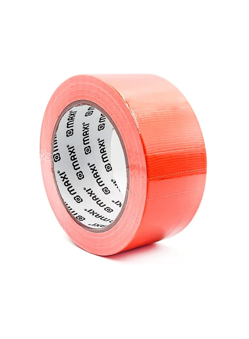 Maxi 48Mm X 25Yds Duct Tape Red, Waterproof Strong Adhesive Tape For Patching, Sealing, Securing Cables And Labelling , Heavy Duty Tape For Indoor & Outdoor Use  - Image 1