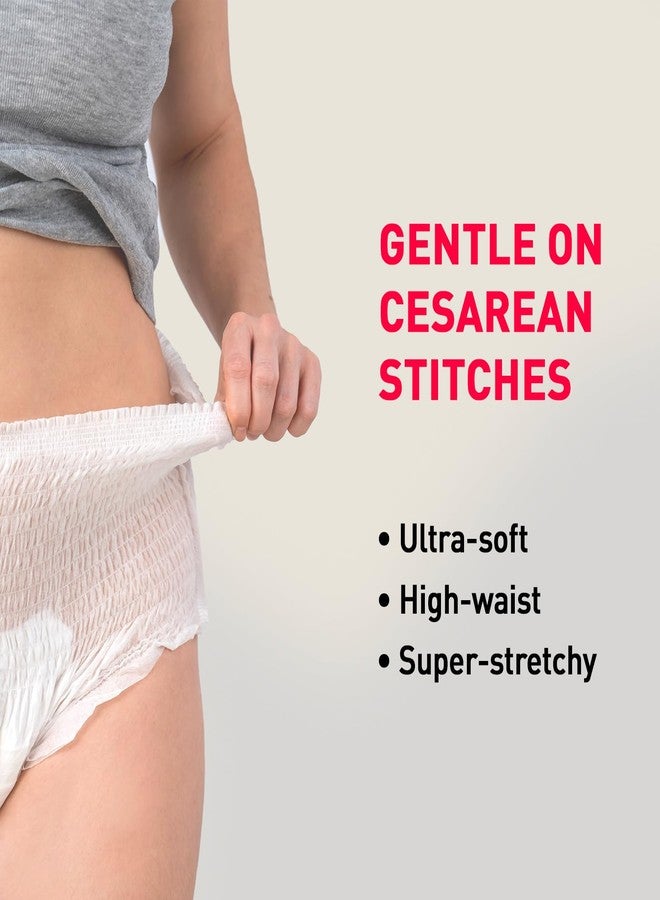 Sirona Maternity Panties After Delivery for Women | L-XL (32-44 Inch)| Pack of 10 | for Pregnancy & Postpartum Bleeding & Clots | Leak Free | High Absorbency White - Image 3