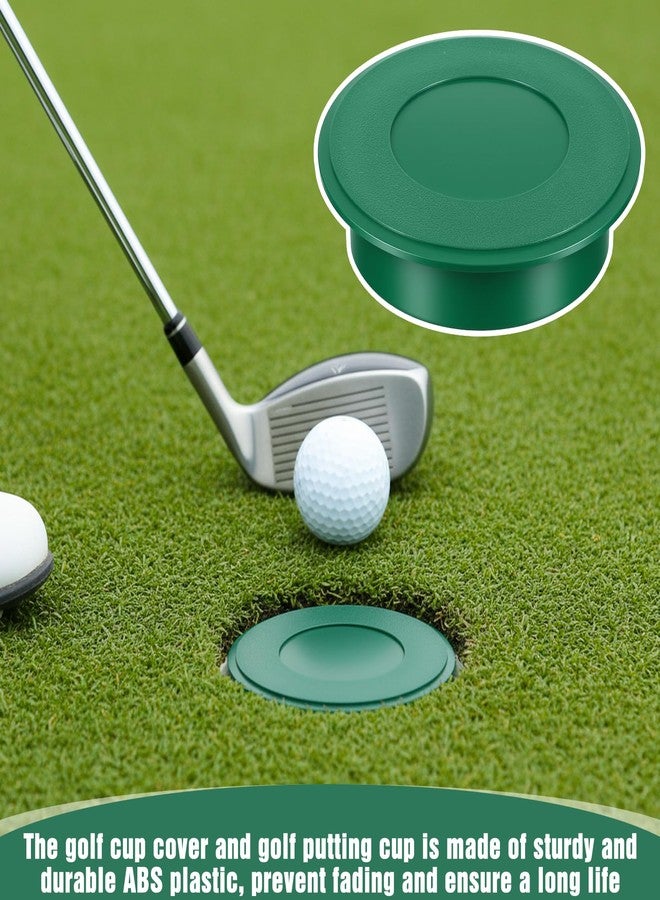 PercyEffie 6 Pcs Golf Cup Cover, Golf Hole Cup Covers Putting Green Cups Hole Covers Practice Training Aids Holes Plastic for Garden Yard Backyard Game Ball Outdoor Sports Activities - Image 5