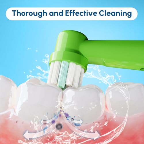 genkent 8 Pcs Electric Kid Toothbrush Replacement Heads Compatible with Braun Oral B - Image 3