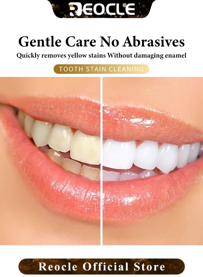 REOCLE 2PCS Teeth Whitening Kit Teeth Whitening Wipes Best Teeth Whitening Kit Portable Teeth Whitener with Low Sensitivity for Gentle Oral Care - Image 3