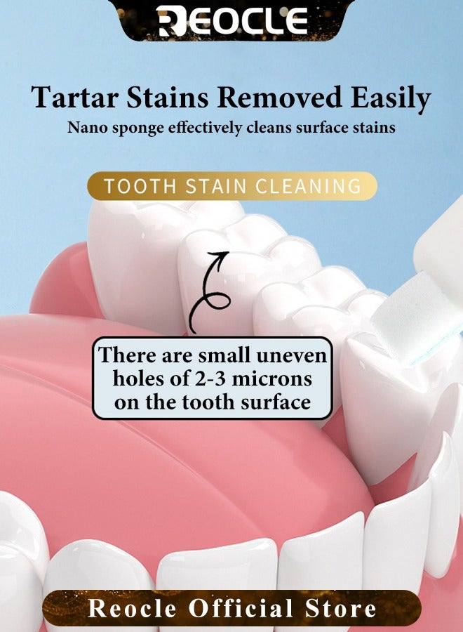 REOCLE 2PCS Teeth Whitening Kit Teeth Whitening Wipes Best Teeth Whitening Kit Portable Teeth Whitener with Low Sensitivity for Gentle Oral Care - Image 5