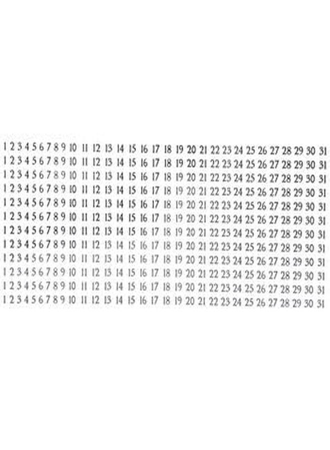 Stickabilities ملصقات تقويم ستيكابيليتيز للتواريخ والأرقام - ملصقات بلاك ليبل لأعمال سكرابوكينغ، وتنظيم المخططات، والمزيد - 372 قطعة - Image 2