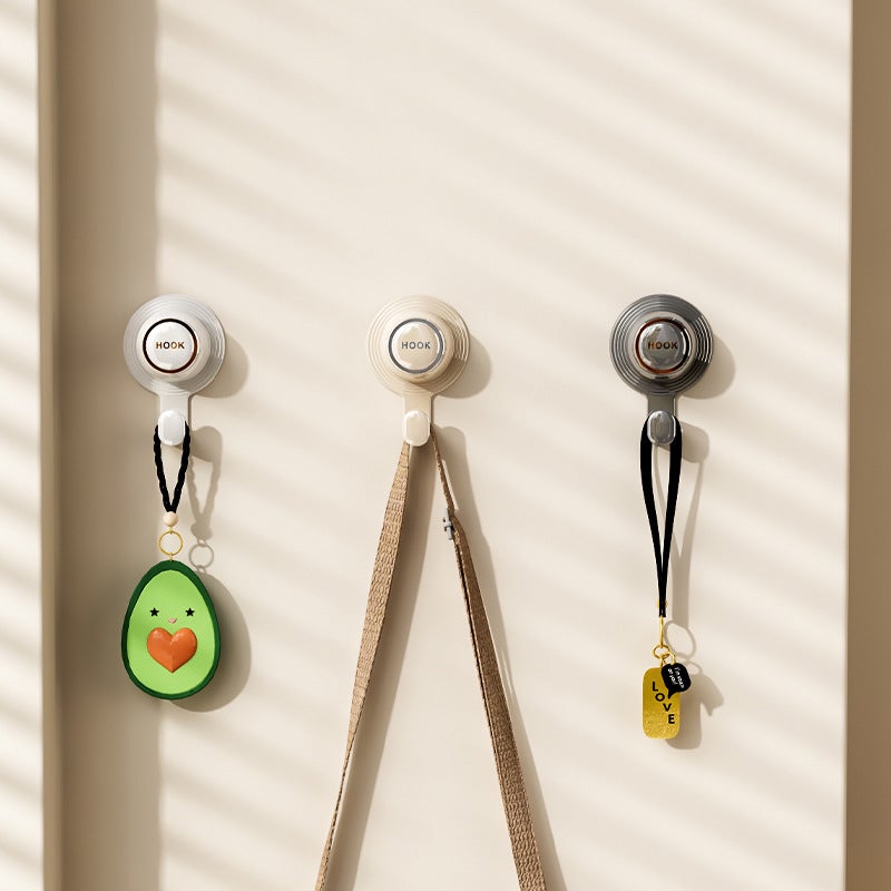 Seamless Adhesive Wall Hooks for Home Storage White - Image 3