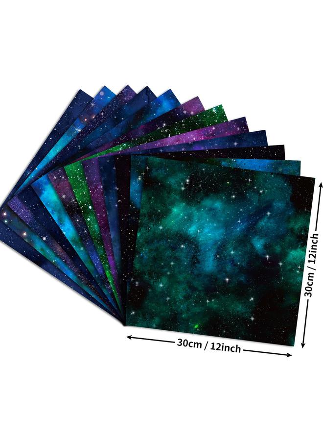 Bluejw 24 Large-size Starry Sky Material Paper Creative Dream Collage Background Decoration DIY Tearable Hand Account Material Paper - Image 5