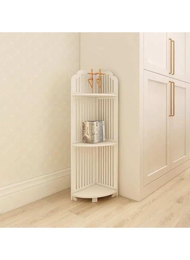 LINGWEI Bathroom Corner Shelf Organizer Freestanding Toilet Paper Holder Stand, 3-Tier Storage Rack for Small Spaces - Image 4