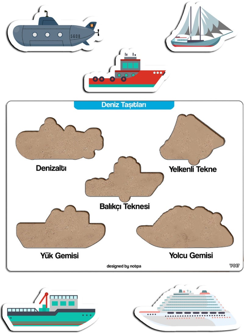 KutuTR Notpa Educational and Tutorial Wooden Colored Puzzle for Children Set of 4 1  - Image 3