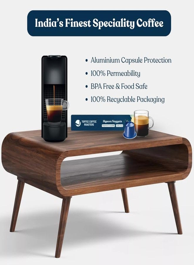 Toffee Coffee Roasters |Mysore Nuggets Coffee Pods | Pack of 1 (10 Capsules)| Nespresso Compatible | AAA Speciality Grade | Notes: Nutty & Dark Chocolaty | Roast: Dark| - Image 4