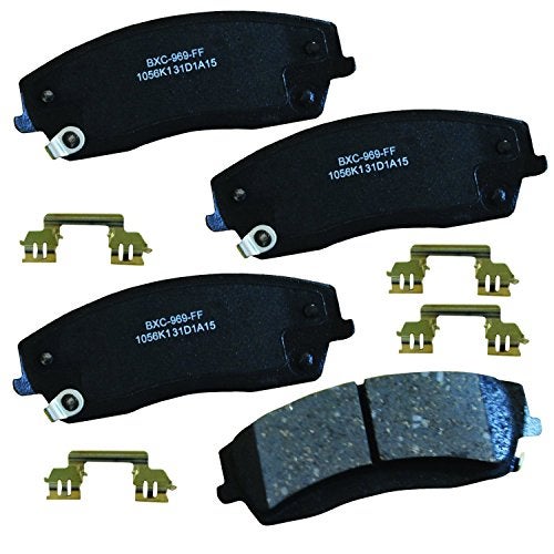 Bendix Premium SBC1056K1 Ceramic Front Brake Pads for Chrysler 300 2014-2005, 300 2016, Dodge Challenger 2013-2009, Challenger 2018, Charger 2014-2006, Magnum 2008-2005 - Image 1
