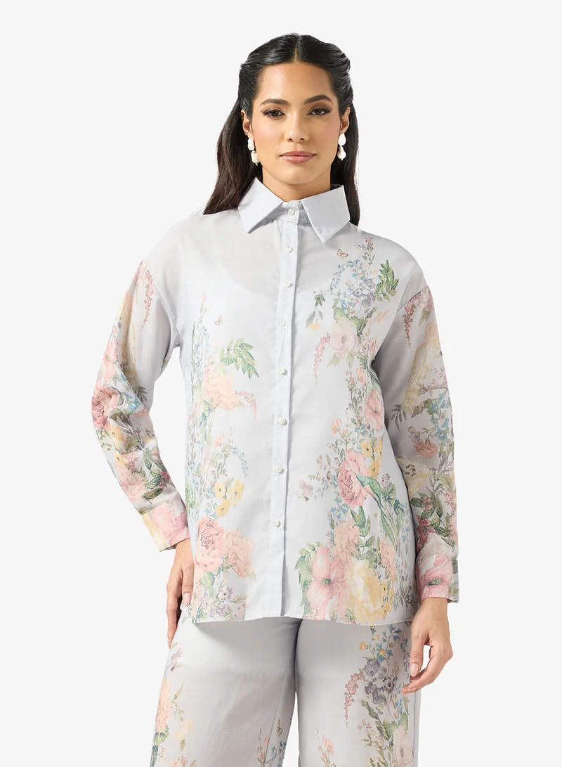 Khizana  Floral Print Top & Pants Set for Women | Best Price UAE