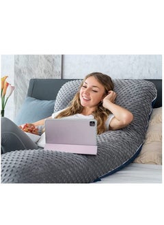 molody U Shaped Nursing And Maternity Pillow With Removable Velvet Cover  - Image 3