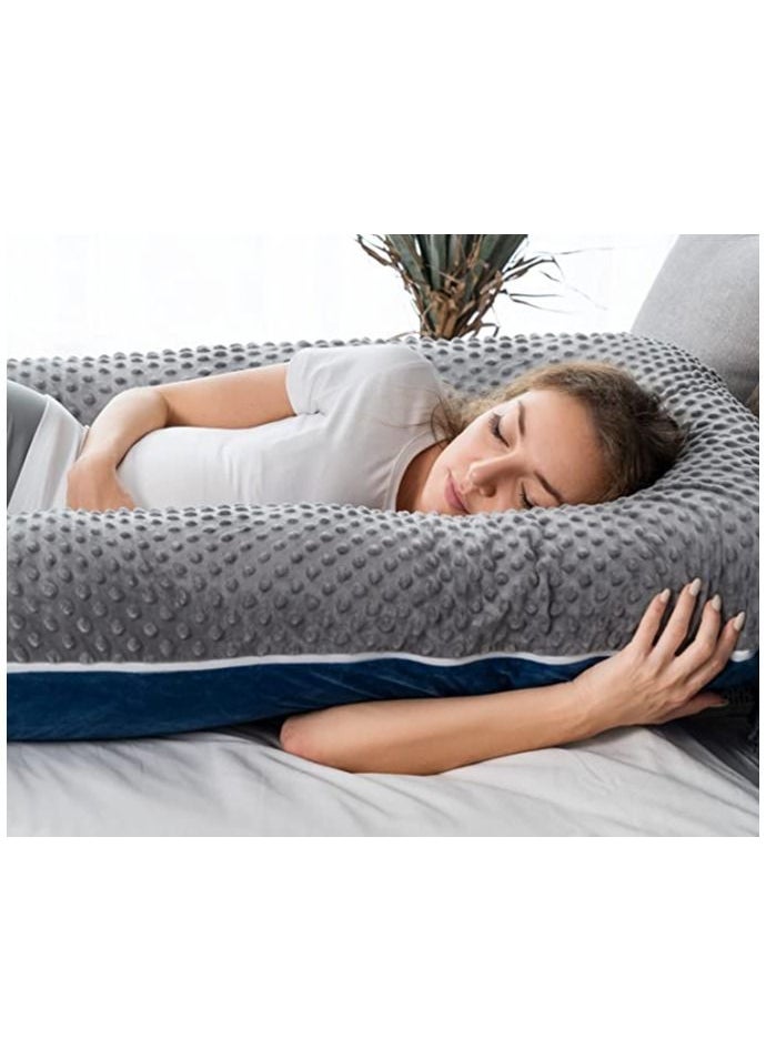 molody U Shaped Nursing And Maternity Pillow With Removable Velvet Cover  - Image 4