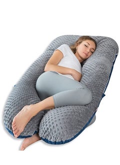 molody U Shaped Nursing And Maternity Pillow With Removable Velvet Cover  - Image 1