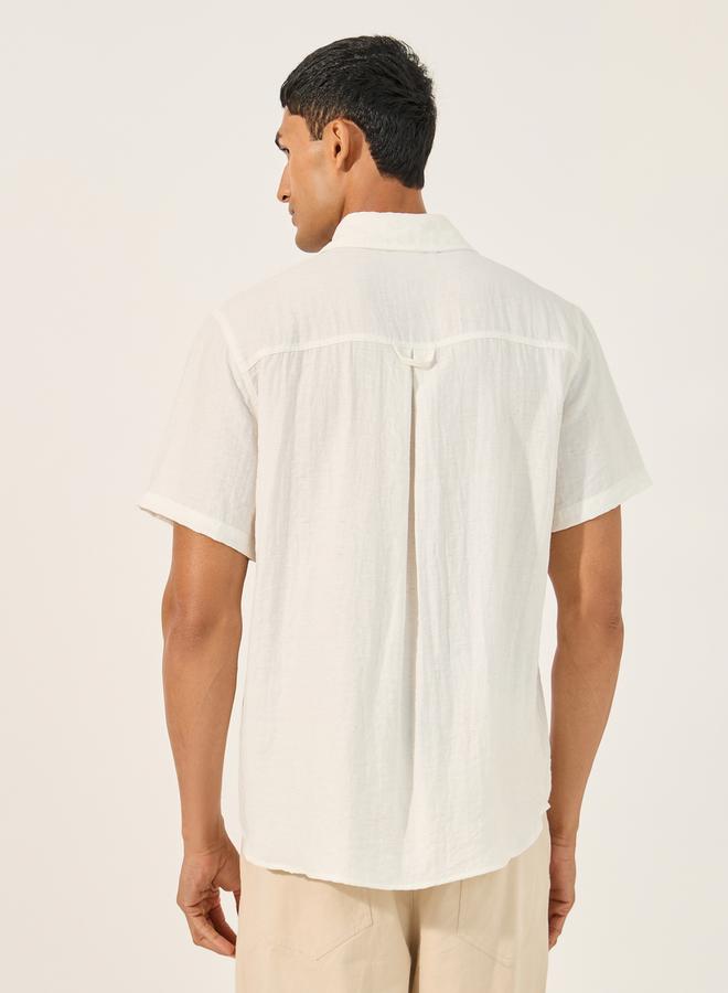 Styli Plain Short Sleeves Relaxed Fit Shirt  - Image 4