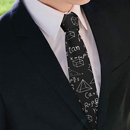 Yilad Math Formula Tie for Men and Boy Novelty Full Print Fun Men's Necktie Skinny Fashion Narrow Wide - Image 5