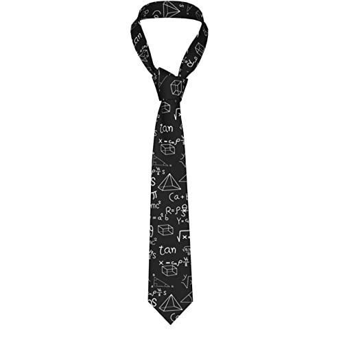 Yilad Math Formula Tie for Men and Boy Novelty Full Print Fun Men's Necktie Skinny Fashion Narrow Wide - Image 2
