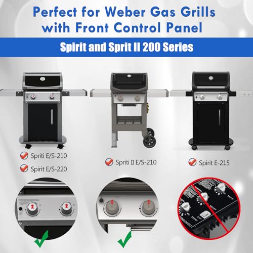 Grillflame Spirit E210 Parts 7635 Flavorizer Bars 69785 Burners Replacement Parts for Weber Spirit and Spirit II 200 Series E-210 S-210 II E-210 E-215 E-220 S-220 with Front Control GS4 Spirit 2 Grill Parts - Image 4