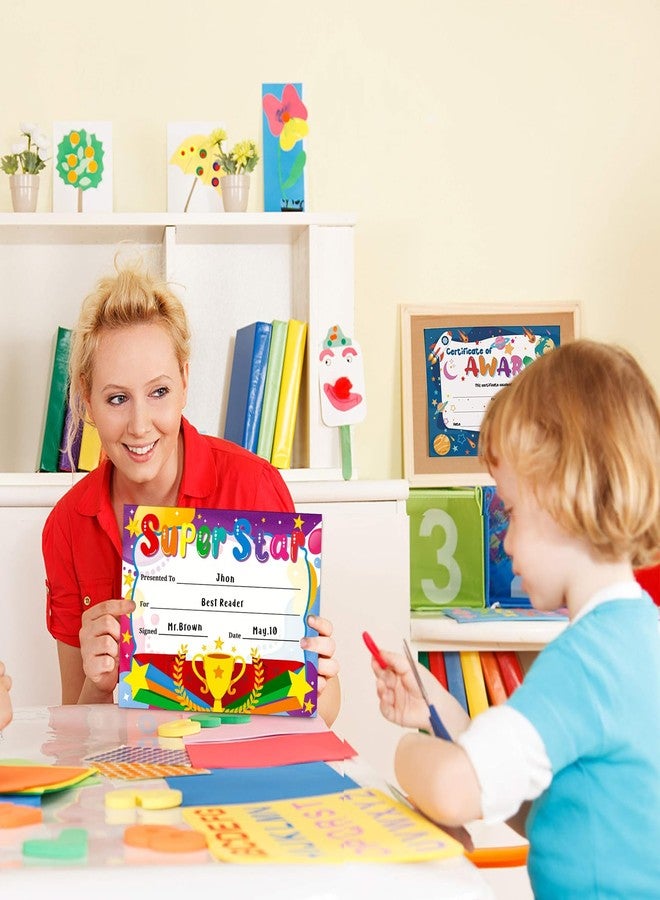 JUESMOS 30PCS Super Star Rewards Award Certificates for Kids Student Kindergarten Preschool Award Certificates of Achievement School Recognition Certificates for Back to School Teacher Supplies - Image 3