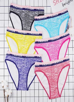 Eckek 6 Pcs Cotton Panties for Women Low Waist Lace Underpants Briefs M-XL Female Underwear Panty  - Image 3