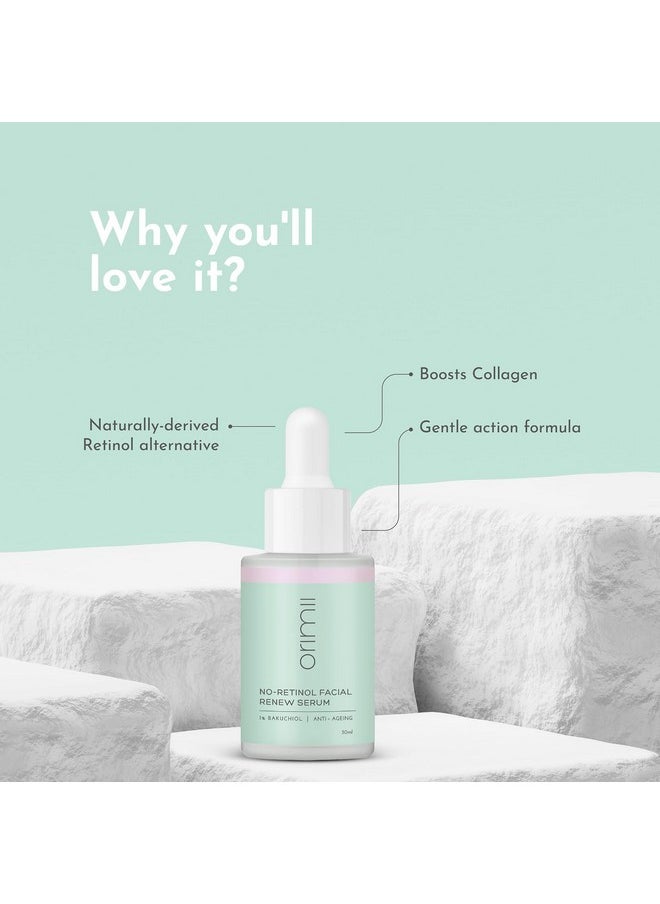 Orimii Retinol-Free Youth Restore Regime With Anti-Ageing Serum & Eye Cream | With 1% Bakuchiol (Natural Alternative To Retinol) & Vitamin C Powered Combo | Safe For Pregnant & Breastfeeding Women  - Image 5