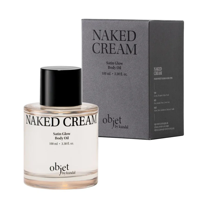 Objet by Kundal Satin Glow Body Oil Naked Cream 100 mL