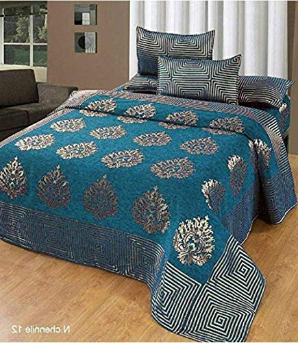 SpangleHomes Chenille 500 TC Bedsheet (Coffee_King) - Image 2
