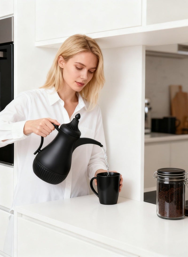 Beautiful Coffee maker, small household coffee maker, stylish high-end office coffee maker, long-handled woodpecker beak shaped coffee maker with gallbladder (1 liter, red gallbladder, screw cap). - Image 4