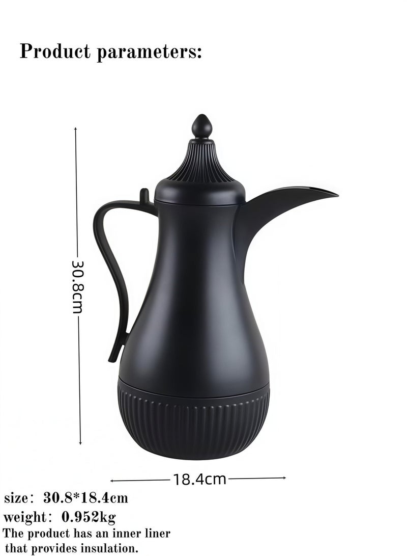 Beautiful Coffee maker, small household coffee maker, stylish high-end office coffee maker, long-handled woodpecker beak shaped coffee maker with gallbladder (1 liter, red gallbladder, screw cap). - Image 2