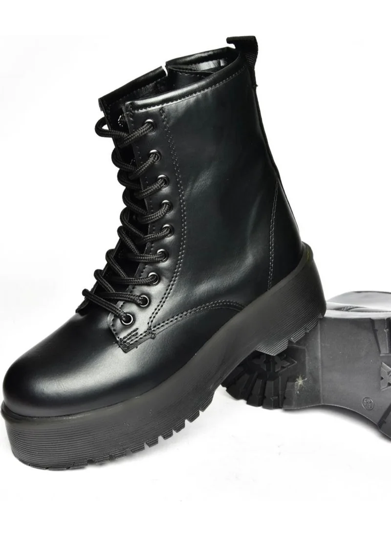 Fox Shoes R652151009 Black Thick Soled Women's Boots