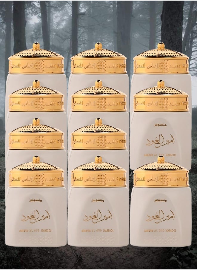 الماس للعطور 11 قطع أمير العود الذهبي مبسوس 40 جرام  - Image 1