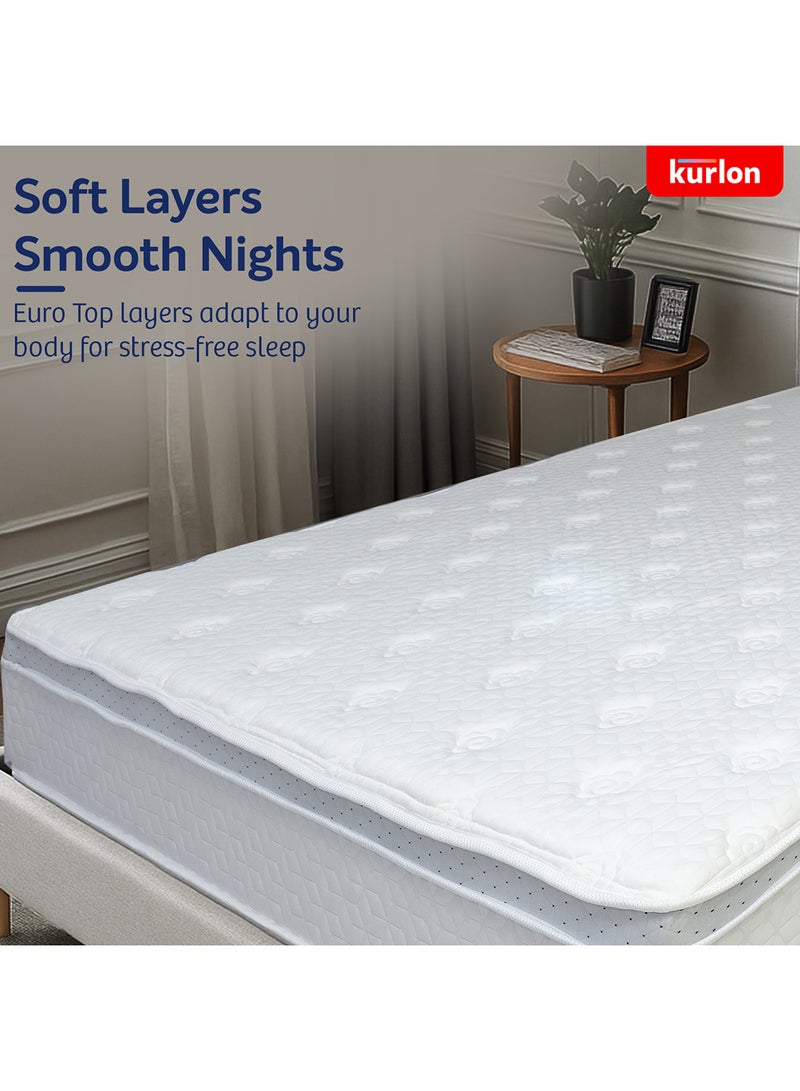 Kurlon مرتبة كيرلون إكزكيوتف بونيل سبرينغ | فوم معاد تشكيله | مرتبة بونيل سبرينغ | دعم العمود الفقري والظهر | مرتبة طبية | تقنية نيم فريش | حجم مفرد (200L x 90W x 20H سم) | تجربة لمدة 10 ليالٍ - Image 5