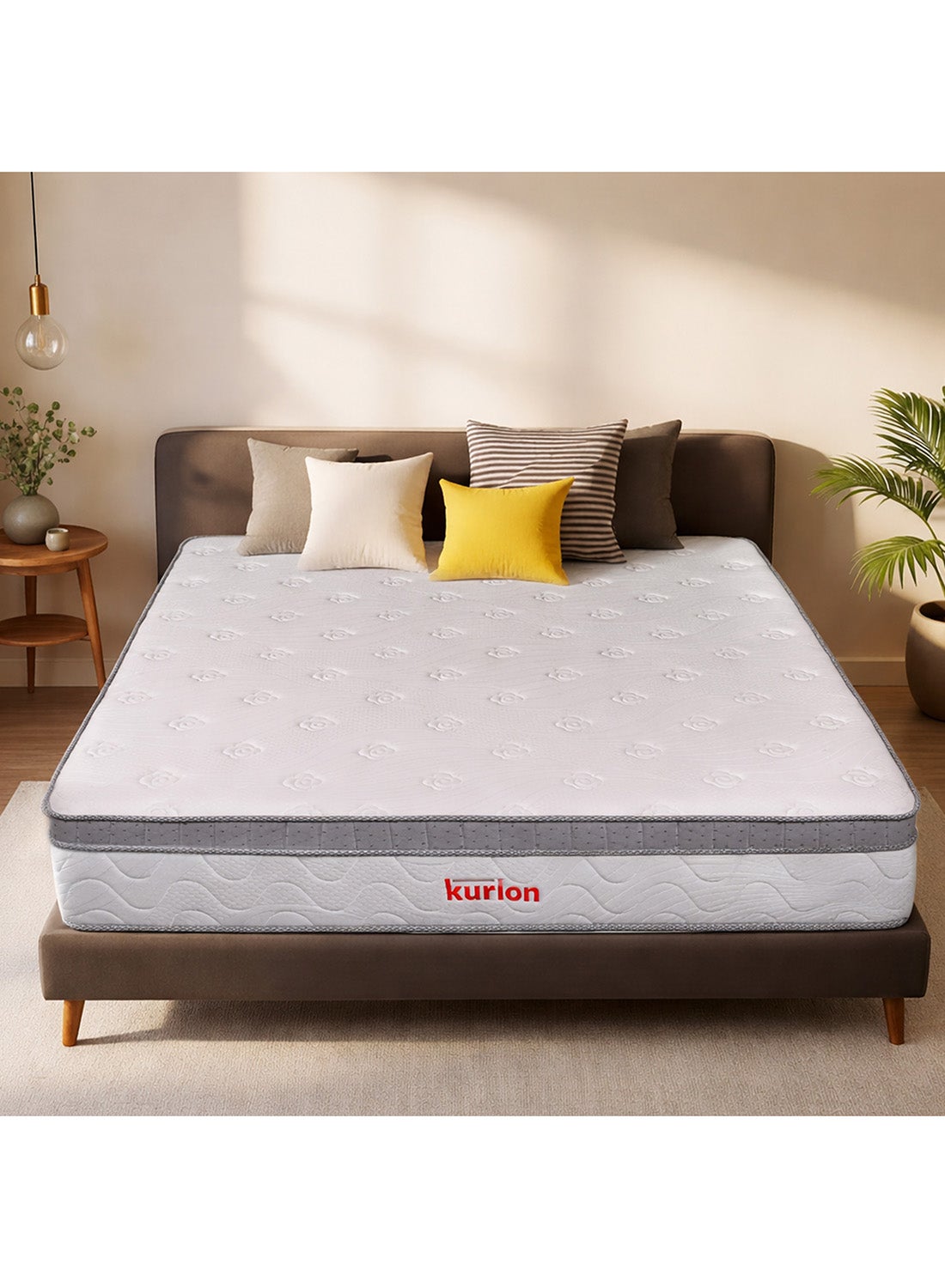 Bonnell Institution Spring Mattress Firm Spinal Support|Memory Foam Comfort |Air Flow Technology| Dual Quilting| Anti-Skid |5-Year Warranty | 200x90x25
