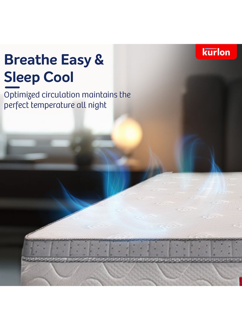 Kurlon Bonnell Institution Spring Mattress Firm Spinal Support|Memory Foam Comfort |Air Flow Technology|  Dual Quilting| Anti-Skid |5-Year Warranty | 200x90x25 - Image 5