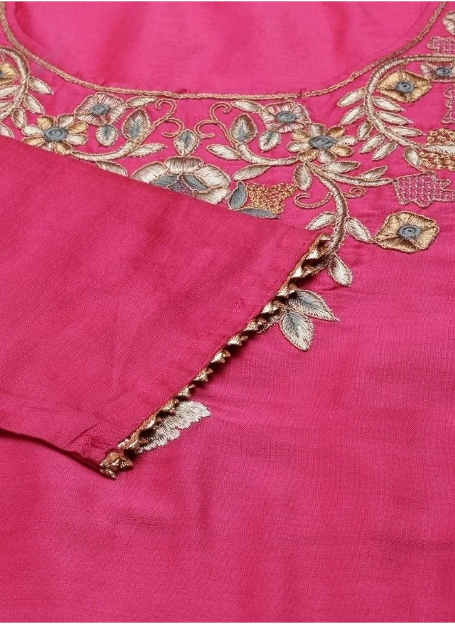 أبهشتي Embroidered kurta-pink