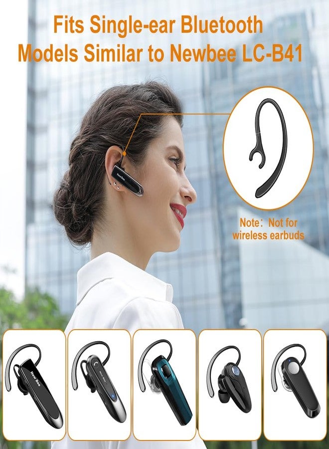 New Bee 6 Pack Replacement Ear Hook Universal Small Clamp Loop Clip for Other Bluetooth Headset(Black) - Image 2