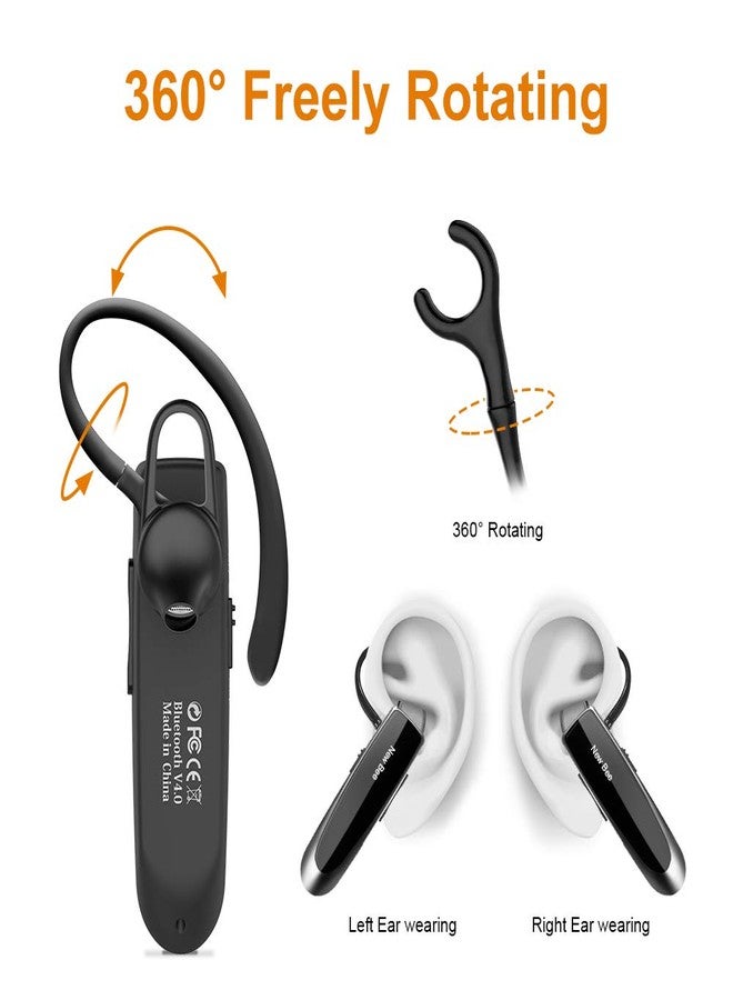 New Bee 6 Pack Replacement Ear Hook Universal Small Clamp Loop Clip for Other Bluetooth Headset(Black) - Image 5