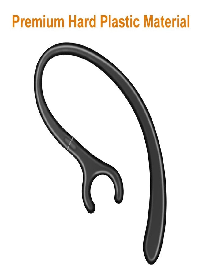 New Bee 6 Pack Replacement Ear Hook Universal Small Clamp Loop Clip for Other Bluetooth Headset(Black) - Image 3