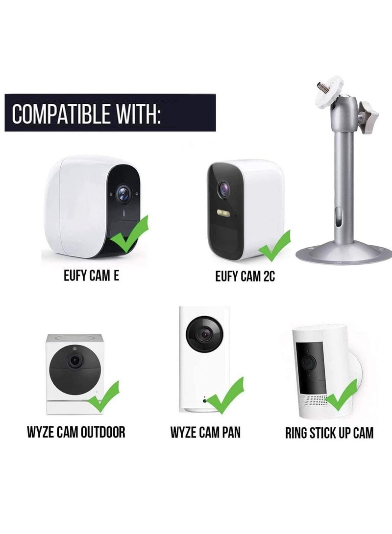 SYOSI 4 قطع حامل كاميرا الأمان لتركيب كاميرا CCTV، حامل كاميرا IP، تركيب سقف وجدار داخلي وخارجي من سبائك الألومنيوم - Image 2