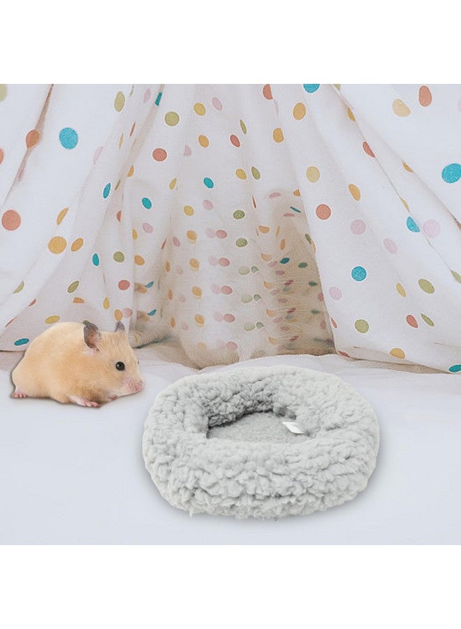 yueton 1PCS Hamster Bed Hedgehog Nest Rabbit Mouse Pig Squirrel Small Animal Round Bed Cotton Mat for Small Pets - Image 4
