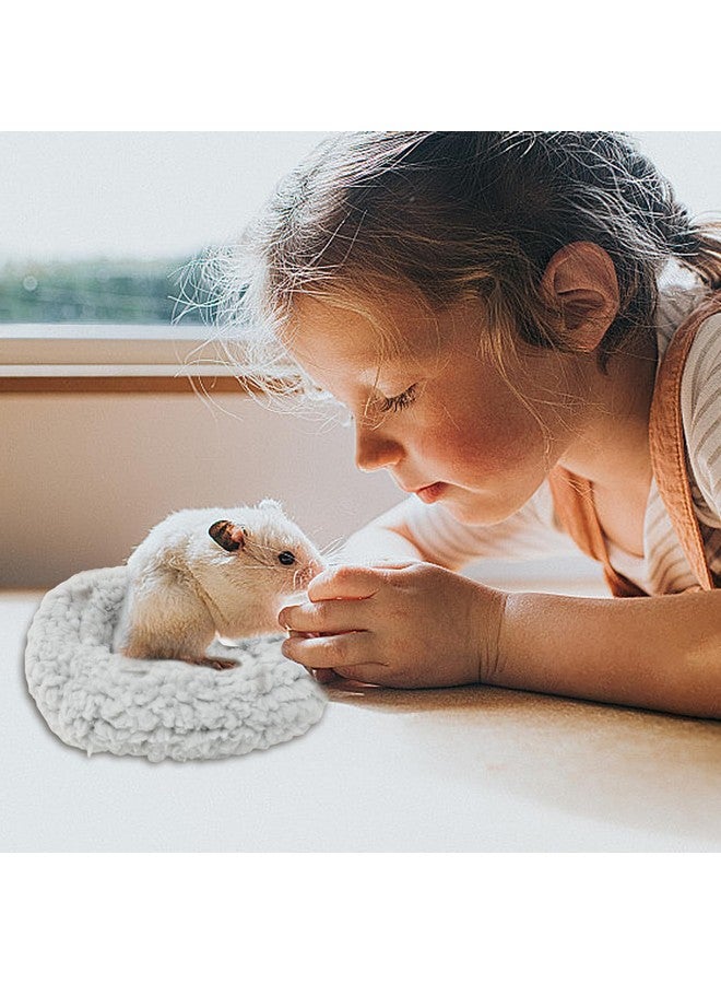 yueton 1PCS Hamster Bed Hedgehog Nest Rabbit Mouse Pig Squirrel Small Animal Round Bed Cotton Mat for Small Pets - Image 5