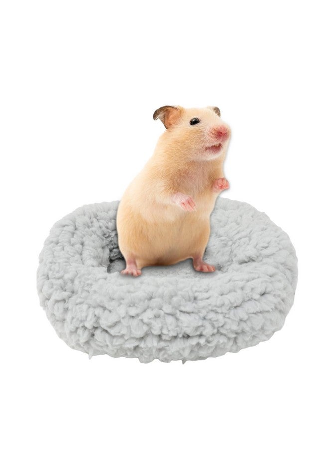 yueton 1PCS Hamster Bed Hedgehog Nest Rabbit Mouse Pig Squirrel Small Animal Round Bed Cotton Mat for Small Pets - Image 3
