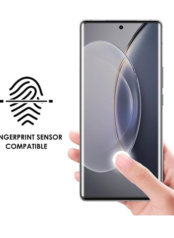 Generic Full Glass Screen Protector For Vivo V30 /V30e/ V30 Pro 5G UV Tempered Glass Full Glue Cover Screen Protector For Fingerprint Unlock Screen Glass Film  - Image 2