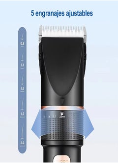 Tornado Keratiner 8-in-1 Mens Grooming Kit with Trimmer for Beard, Body, and Face, Cordless Hair Clippers Electric Black  - Image 4