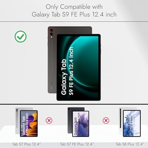 Robustrion Cover for Samsung Tab S9 FE Plus/Tab S10 Plus / S9 Plus 12.4" Cover Case Flip Stand Case Cover for Samsung Galaxy Tab S10+ / S9+ / Tab S9 FE+ Tablet Cover [Auto Sleep/Wake] - Galaxy - Image 2