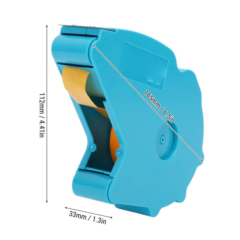 Dual Roller Masking Tape Dispenser Portable Applicator With Ergonomic Grip And Cutter Tool - Image 4