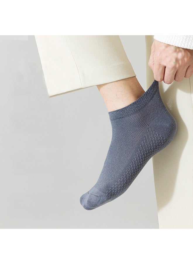 5 Pairs Breathable Mesh Cotton Ankle Socks for Men Women - Image 4